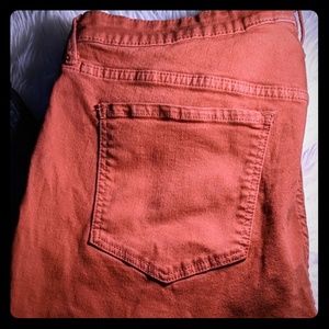 Old Navy Burnt Orange Mid-rise Rockstar Jeans - 18